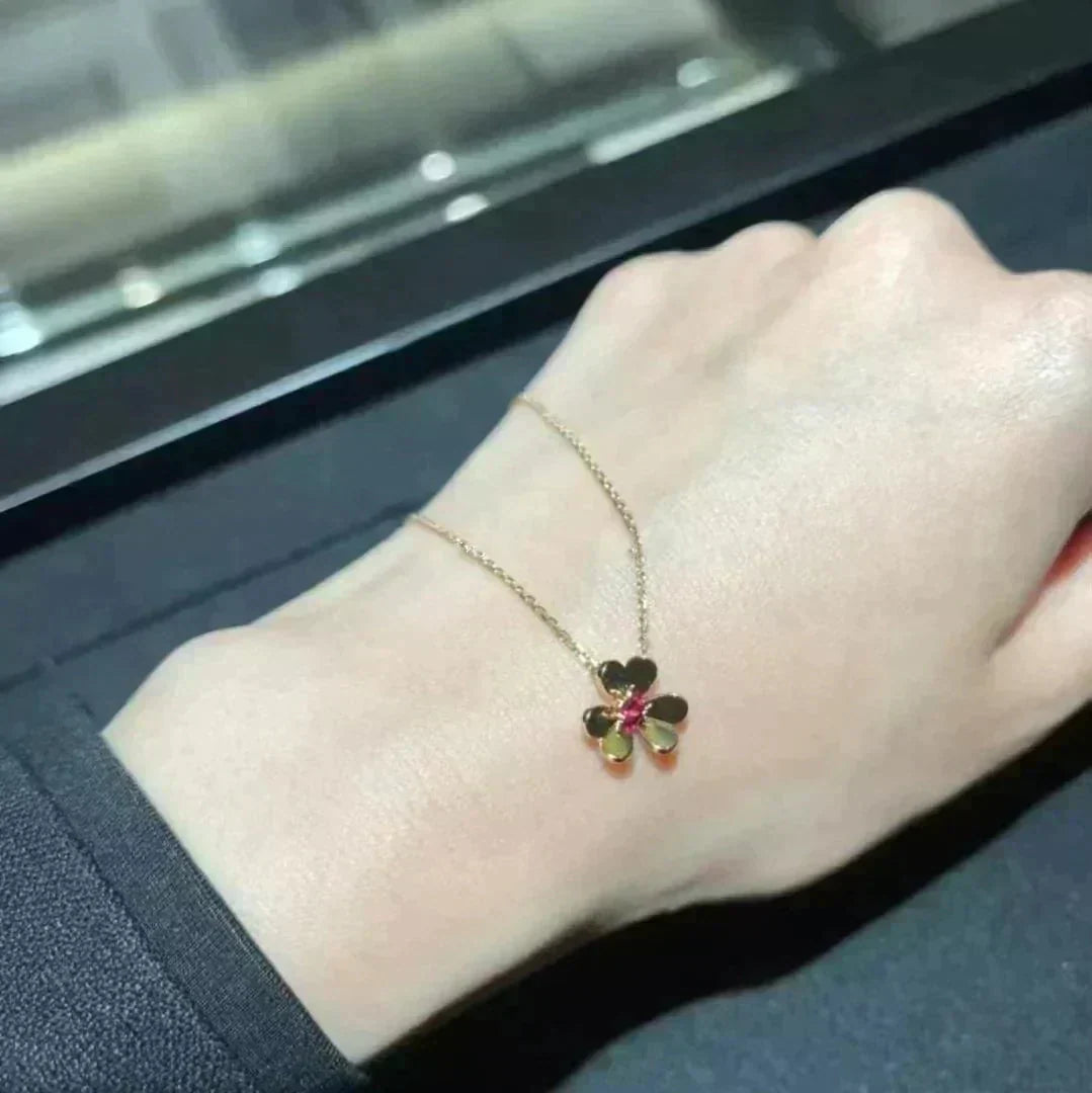 [⭐Hinora Jewelry]FRIVOLE GOLD FLOWER NECKLACE