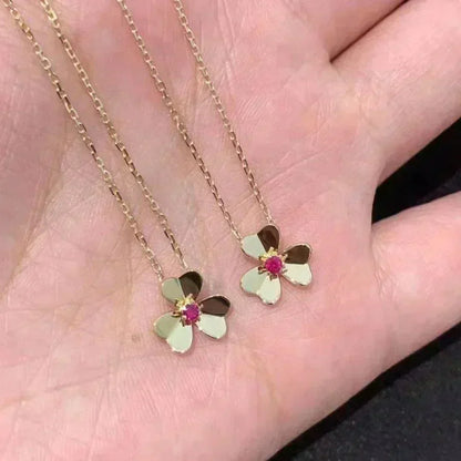 [⭐Hinora Jewelry]FRIVOLE GOLD FLOWER NECKLACE