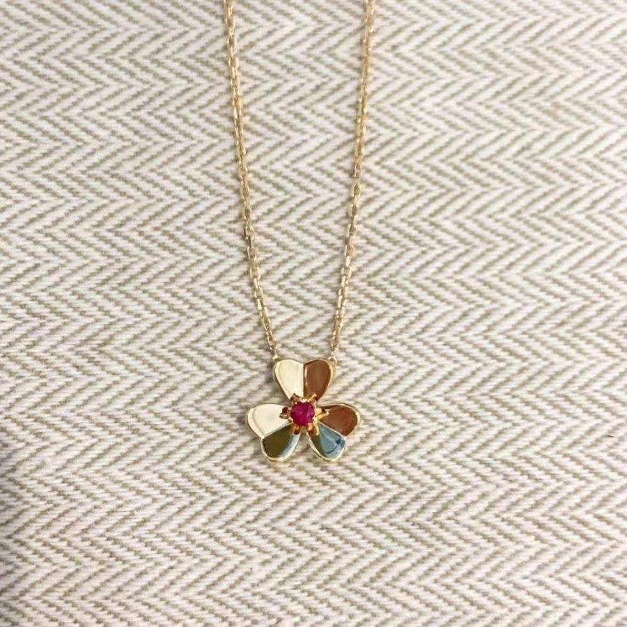 [⭐Hinora Jewelry]FRIVOLE GOLD FLOWER NECKLACE