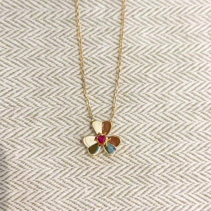 [⭐Hinora Jewelry]FRIVOLE GOLD FLOWER NECKLACE