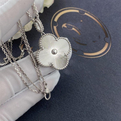 [⭐Hinora Jewelry]CLOVER 25MM SILVER BIG CLOVER NECKLACE