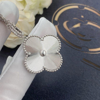 [⭐Hinora Jewelry]CLOVER 25MM SILVER BIG CLOVER NECKLACE