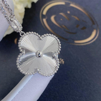 [⭐Hinora Jewelry]CLOVER 25MM SILVER BIG CLOVER NECKLACE