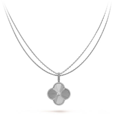 [⭐Hinora Jewelry]CLOVER 25MM SILVER BIG CLOVER NECKLACE