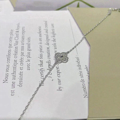 [⭐Hinora Jewelry]CLOVER  SINGLE FLOWER BRACELET SILVER