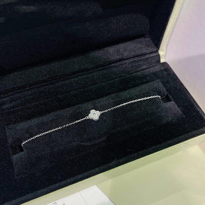[⭐Hinora Jewelry]CLOVER  SINGLE FLOWER BRACELET SILVER