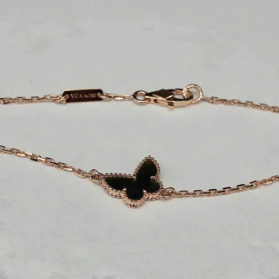 [⭐Hinora Jewelry]BUTTERFLY ONYX  BUTTERFLY BRACELET