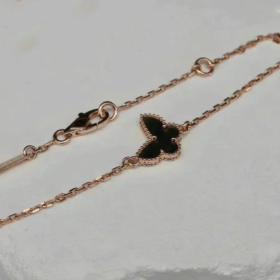 [⭐Hinora Jewelry]BUTTERFLY ONYX  BUTTERFLY BRACELET