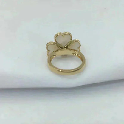 [⭐Hinora Jewelry]SWEET CLOVER WHITE MOP RING
