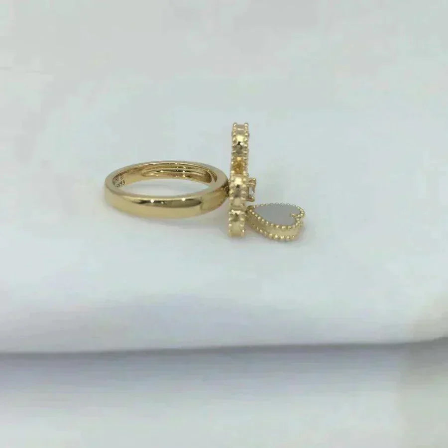 [⭐Hinora Jewelry]SWEET CLOVER WHITE MOP RING