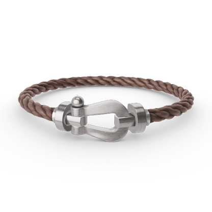 [⭐Hinora Jewelry]FORCE LARGE HORSESHOE NO DIAMOND BRACELET SILVER