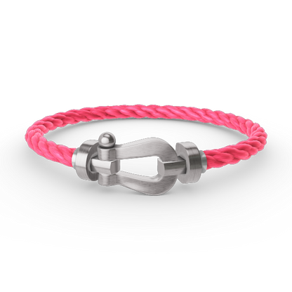 [⭐Hinora Jewelry]FORCE LARGE HORSESHOE NO DIAMOND BRACELET SILVER