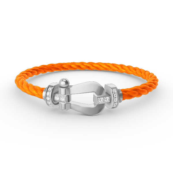 [⭐Hinora Jewelry]FORCE LARGE HORSESHOE HALF DIAMOND BRACELET SILVER