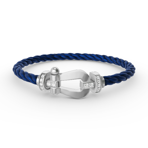 [⭐Hinora Jewelry]FORCE LARGE HORSESHOE HALF DIAMOND BRACELET SILVER
