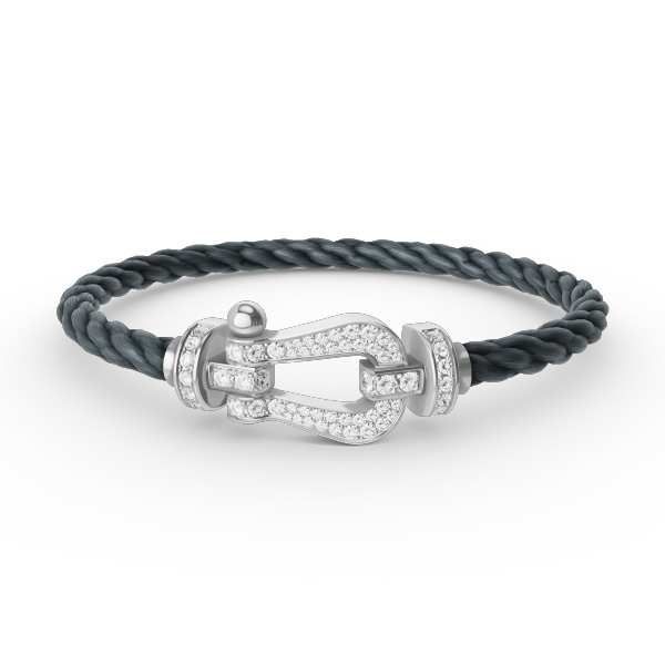 [⭐Hinora Jewelry]FORCE LARGE HORSESHOE FULL DIAMOND BRACELET SILVER