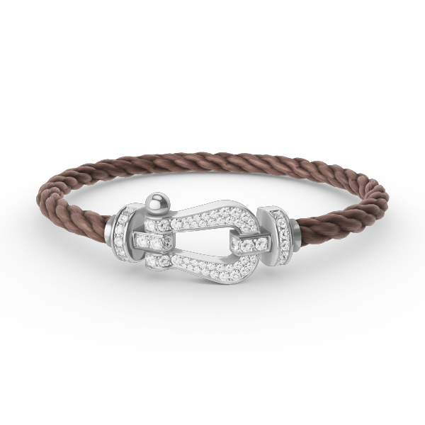 [⭐Hinora Jewelry]FORCE LARGE HORSESHOE FULL DIAMOND BRACELET SILVER