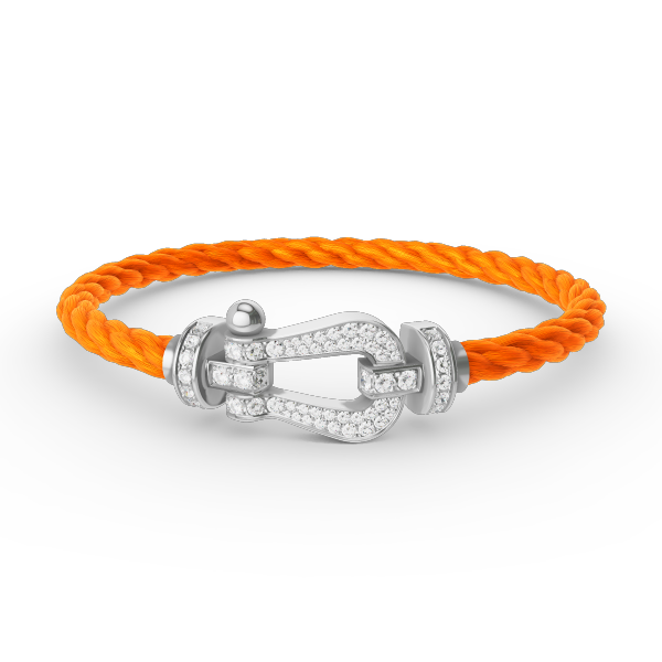 [⭐Hinora Jewelry]FORCE LARGE HORSESHOE FULL DIAMOND BRACELET SILVER