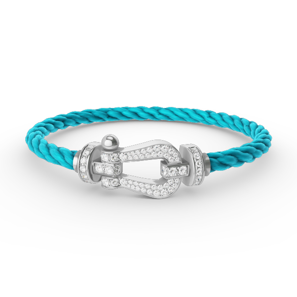[⭐Hinora Jewelry]FORCE LARGE HORSESHOE FULL DIAMOND BRACELET SILVER