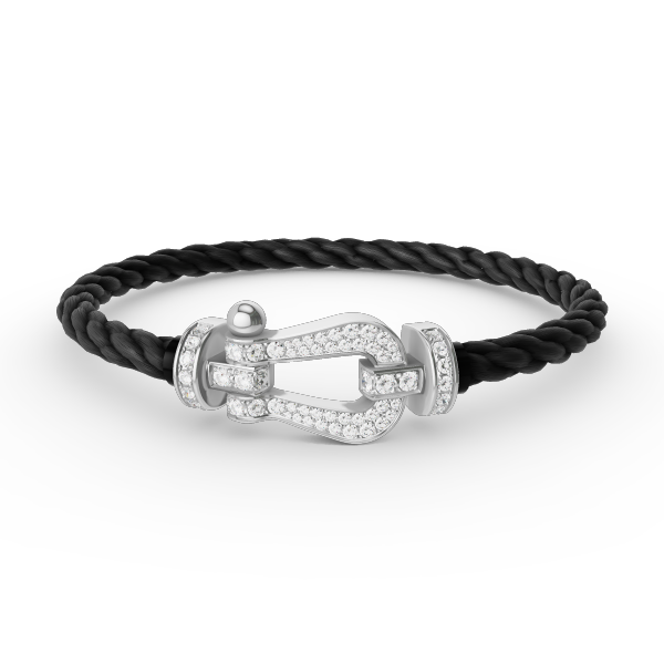 [⭐Hinora Jewelry]FORCE LARGE HORSESHOE FULL DIAMOND BRACELET SILVER