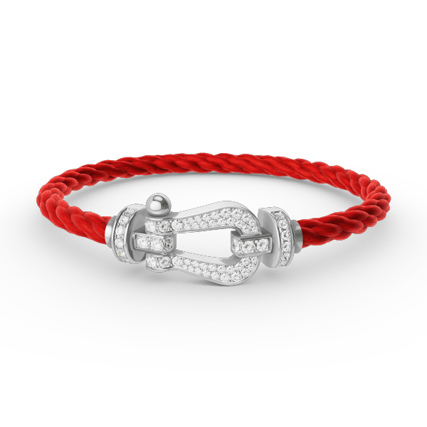 [⭐Hinora Jewelry]FORCE LARGE HORSESHOE FULL DIAMOND BRACELET SILVER
