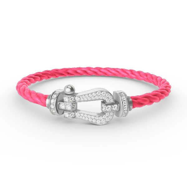 [⭐Hinora Jewelry]FORCE LARGE HORSESHOE FULL DIAMOND BRACELET SILVER