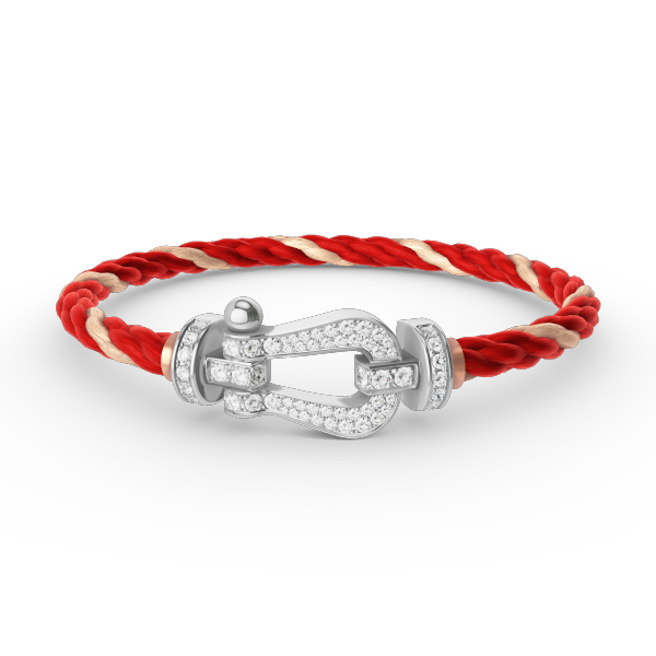 [⭐Hinora Jewelry]FORCE LARGE HORSESHOE FULL DIAMOND BRACELET SILVER
