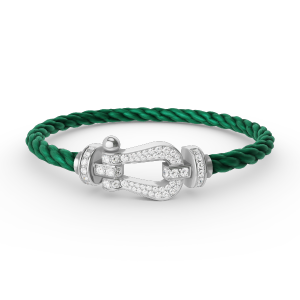 [⭐Hinora Jewelry]FORCE LARGE HORSESHOE FULL DIAMOND BRACELET SILVER