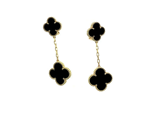 [⭐Hinora Jewelry]CLOVER 2 MOTIFS  EARRINGS (MULTIPLE CHOICESC