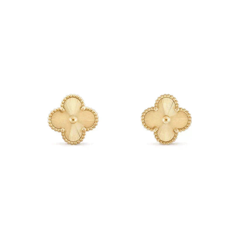 [⭐Hinora Jewelry]CLOVER MEDIUM 1 MOTIFS LASER EARRINGS