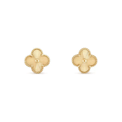 [⭐Hinora Jewelry]CLOVER MEDIUM 1 MOTIFS LASER EARRINGS