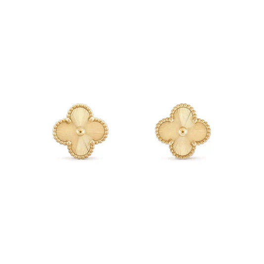 [⭐Hinora Jewelry]CLOVER MEDIUM 1 MOTIFS LASER EARRINGS
