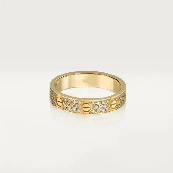 [⭐Hinora Jewelry]LOVE RING 3.6MM DIAMOND PAVED