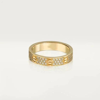 [⭐Hinora Jewelry]LOVE RING 3.6MM DIAMOND PAVED