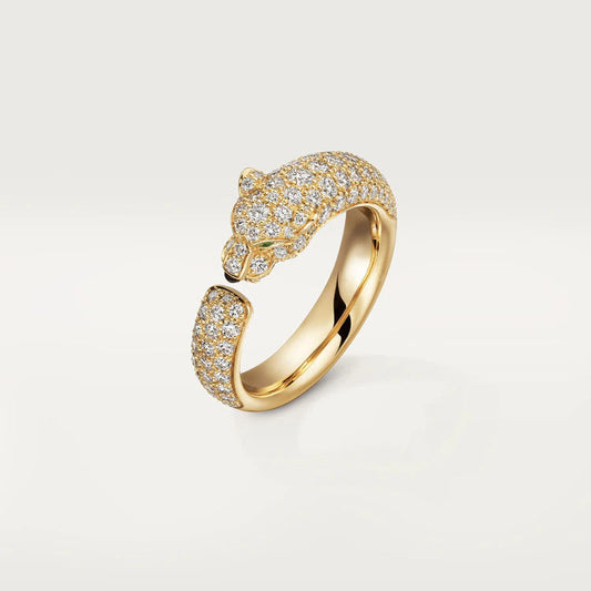 [⭐Hinora Jewelry]PANTHERE PINK GOLD DIAMOND RING