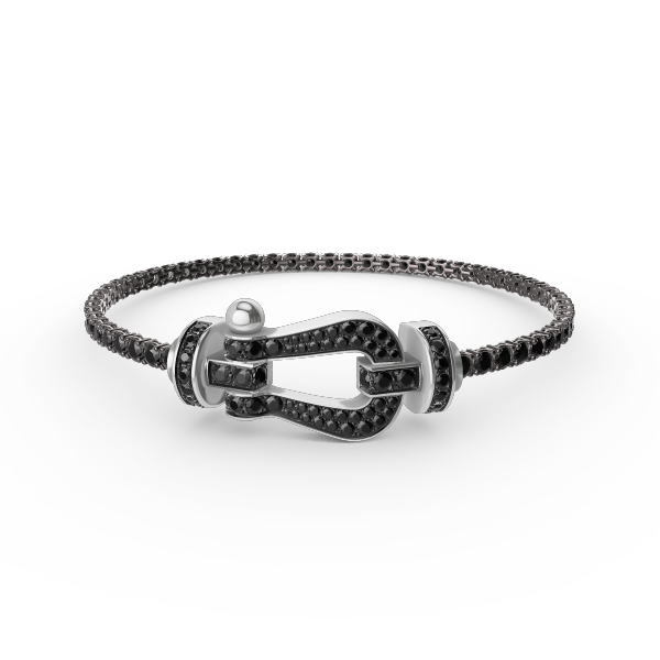 [⭐Hinora Jewelry]FORCE  LARGE HORSESHOE FULL DIAMOND TENNIS BRACELET